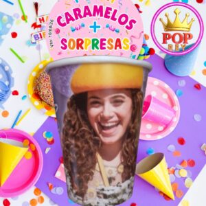 Vaso + Caramelos+Sorpresas